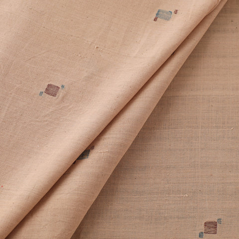 Handspun Handloom Natural Dyed Cotton Srikakulam Jamdani Fabric 27