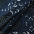 Blue - Hakoba Hand Block Ajrakh Print Natural Dyed Cotton Fabric 71
