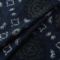 Blue - Hakoba Hand Block Ajrakh Print Natural Dyed Cotton Fabric 72