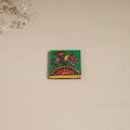 Madhubani handpainted wooden magnet 19 - handcrafted
