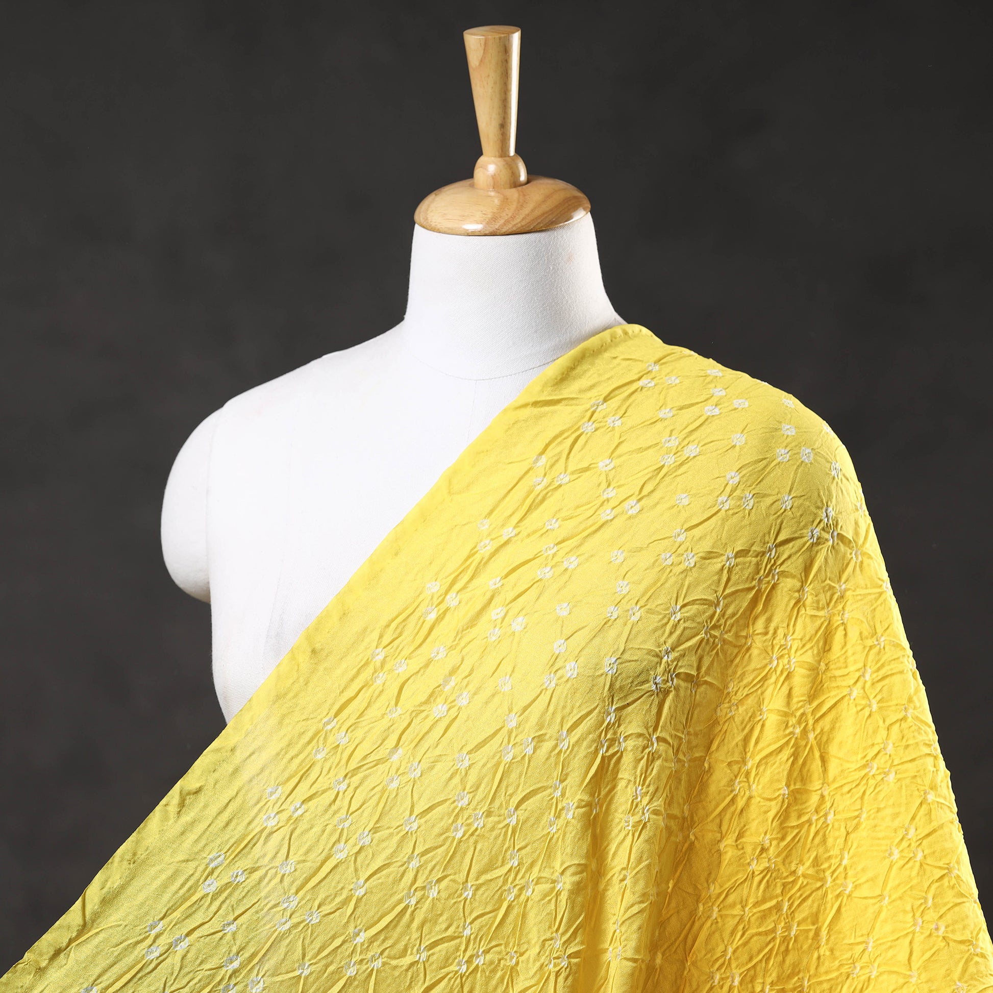 Kutch Bandhani Tie-Dye Modal Silk Fabric