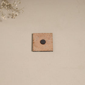 Madhubani handpainted wooden magnet 19 - handcrafted