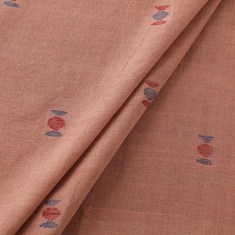 Handspun Handloom Natural Dyed Cotton Srikakulam Jamdani Fabric 36