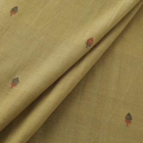 Handspun Handloom Natural Dyed Cotton Srikakulam Jamdani Fabric 37