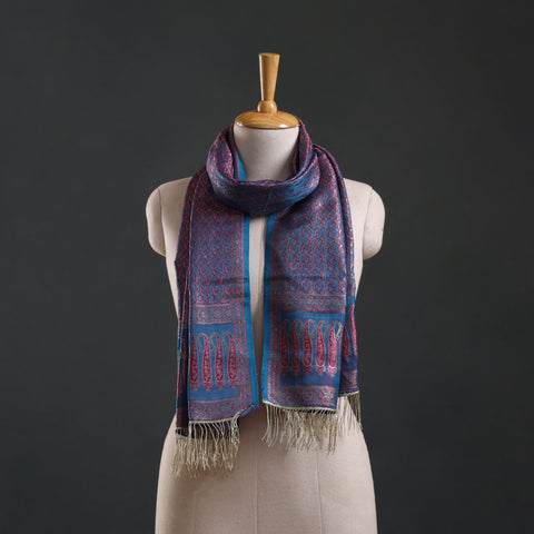 Brocade Handloom Semi Silk Banarasi Stole  17