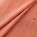 Peach - Handspun Handloom Natural Dyed Cotton Srikakulam Jamdani Fabric 41
