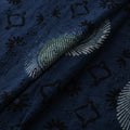 Blue - Hakoba Hand Block Ajrakh Print Natural Dyed Cotton Fabric 83