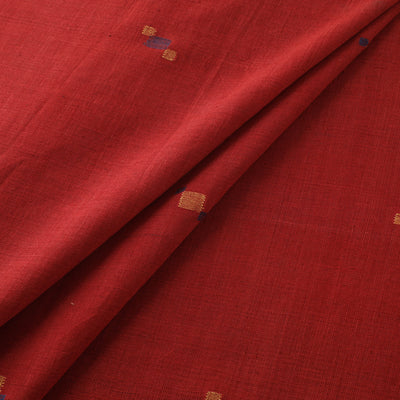 Handspun Handloom Natural Dyed Cotton Srikakulam Jamdani Fabric 45