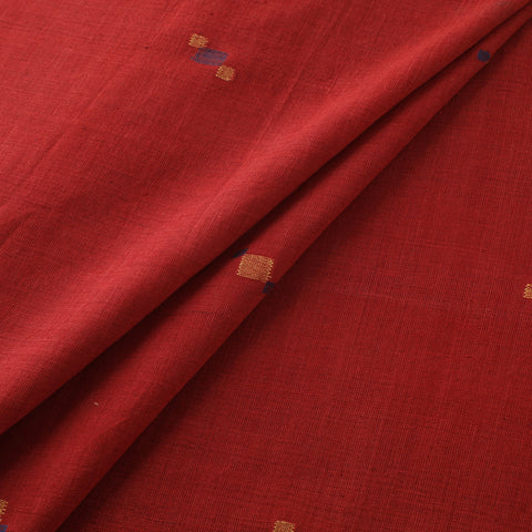 Handspun Handloom Natural Dyed Cotton Srikakulam Jamdani Fabric 45