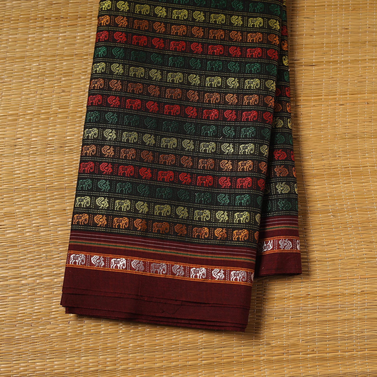 Khun Weave Silk Cotton Fabric 02