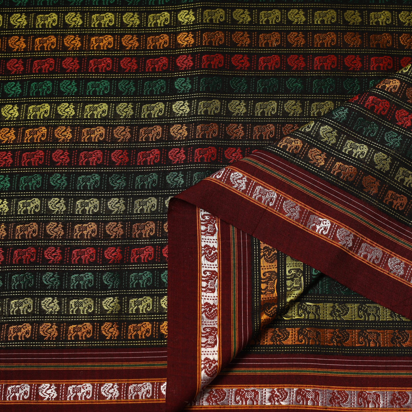 Khun Weave Silk Cotton Fabric 02