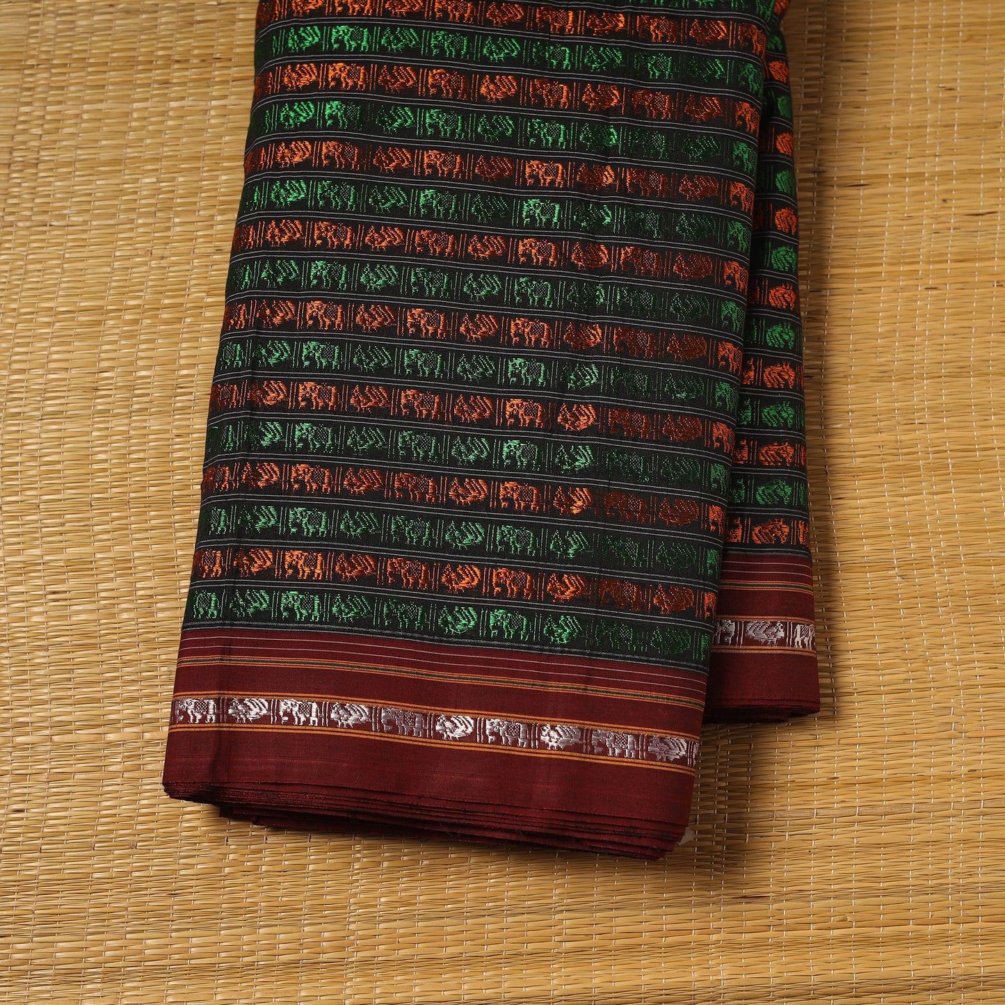 Khun Weave Silk Cotton Fabric 03