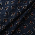 Blue - Hakoba Hand Block Ajrakh Print Natural Dyed Cotton Fabric 92