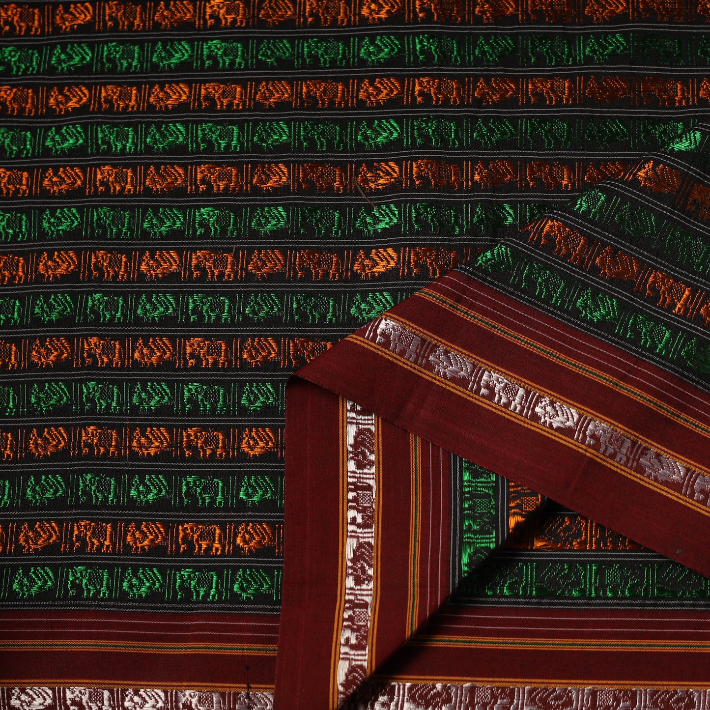 Khun Weave Silk Cotton Fabric 03