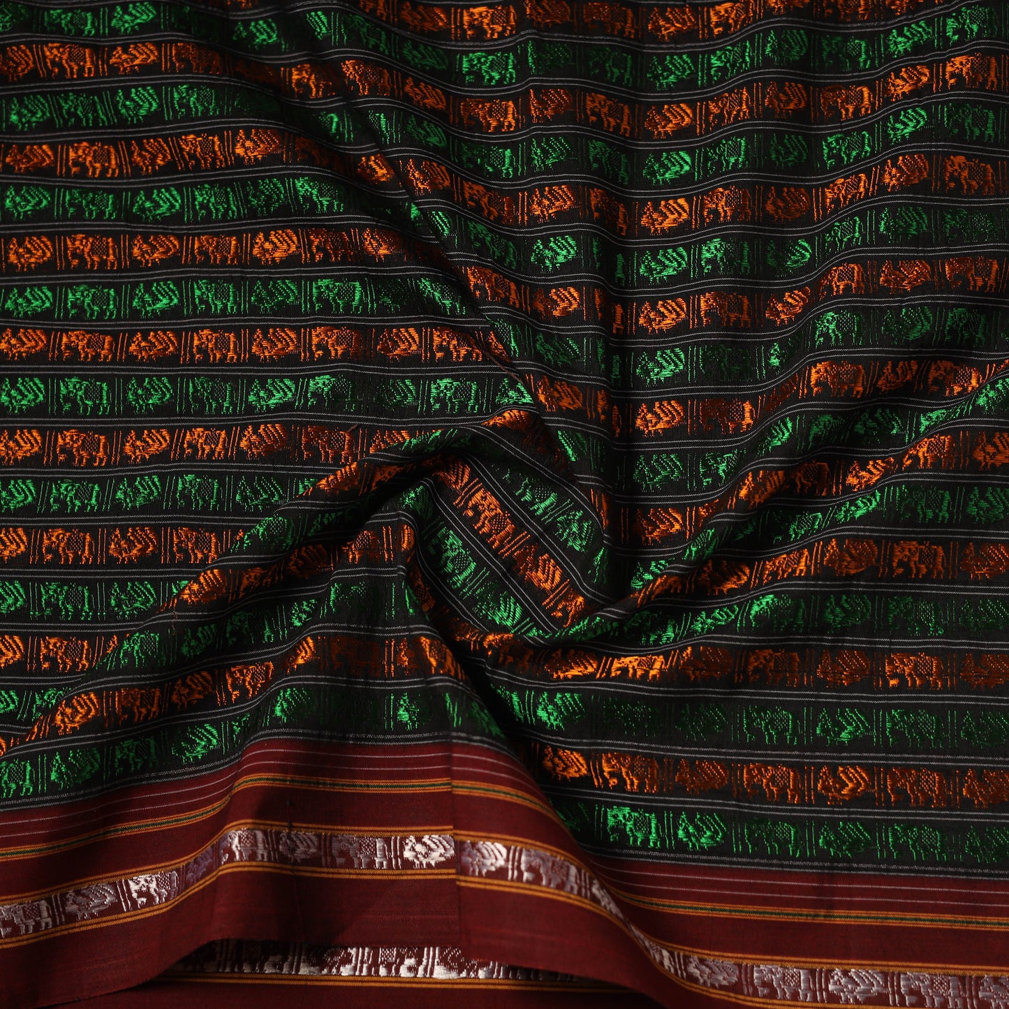 Khun Weave Silk Cotton Fabric 03
