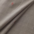 Brown - Handspun Handloom Natural Dyed Cotton Srikakulam Jamdani Fabric 51