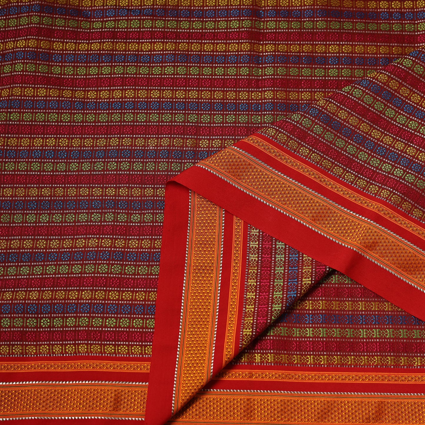 Khun Weave Silk Cotton Fabric 06