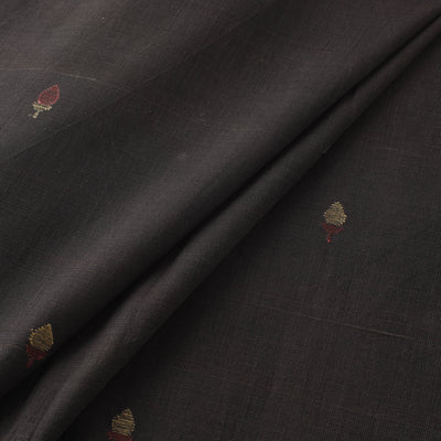 Handspun Handloom Natural Dyed Cotton Srikakulam Jamdani Fabric 53