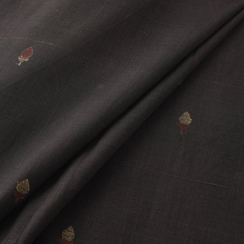 Handspun Handloom Natural Dyed Cotton Srikakulam Jamdani Fabric 53