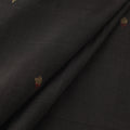 Black - Handspun Handloom Natural Dyed Cotton Srikakulam Jamdani Fabric 54