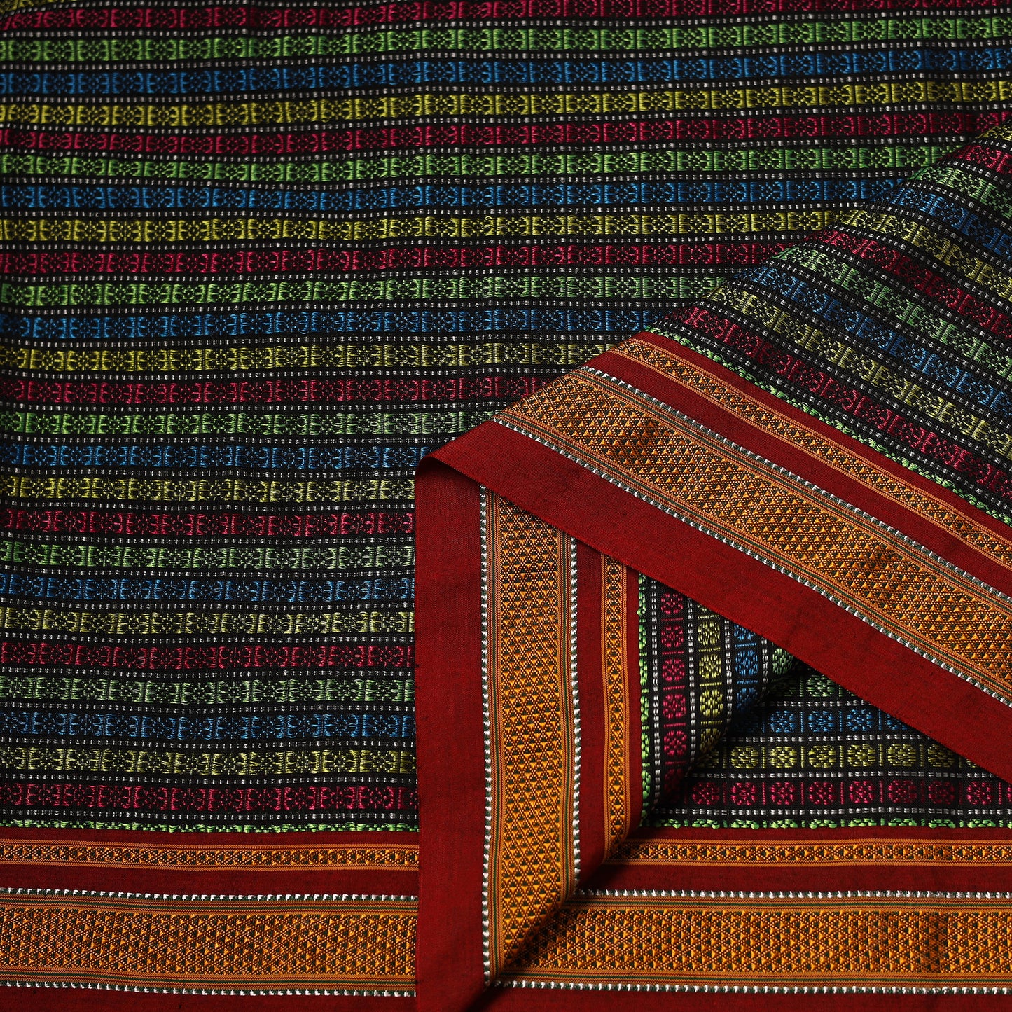 Khun Weave Silk Cotton Fabric 07