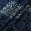 Blue - Hakoba Hand Block Ajrakh Print Natural Dyed Cotton Fabric 101