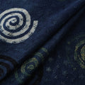 Blue - Hakoba Hand Block Ajrakh Print Natural Dyed Cotton Fabric 102