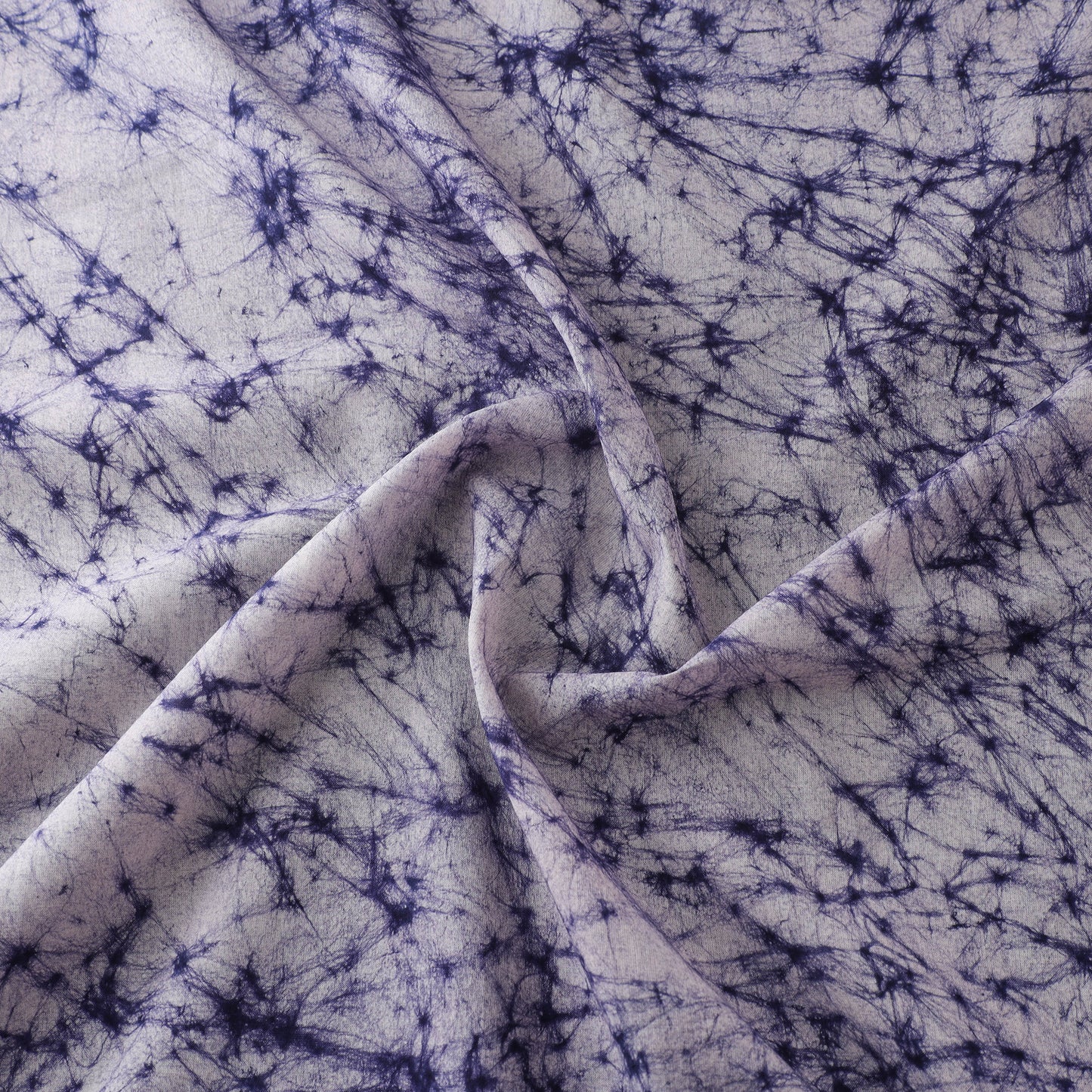 Blue - Hand Batik Print Cotton Fabric 12