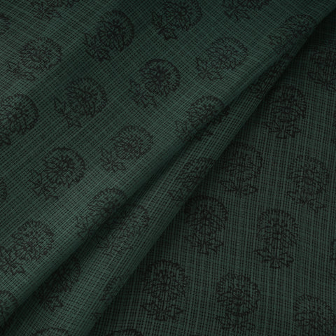 Natural Dyed Kota Doria Cotton Hand Block Bagh Print Fabric 08
