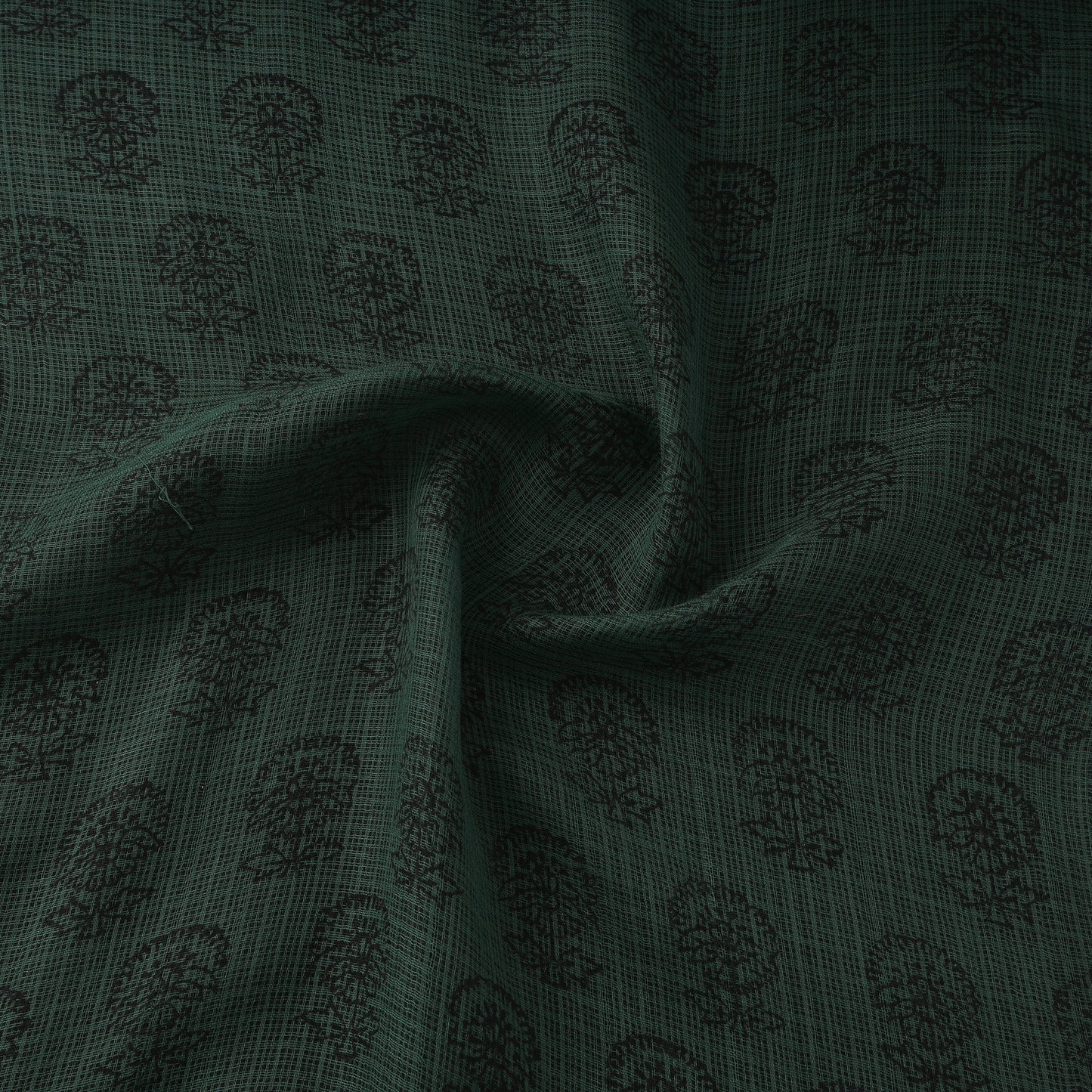 Natural Dyed Kota Doria Cotton Hand Block Bagh Print Fabric 08