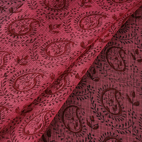 Natural Dyed Kota Doria Cotton Hand Block Bagh Print Fabric 11