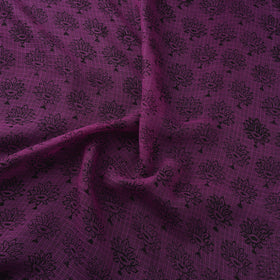 Natural Dyed Kota Doria Cotton Hand Block Bagh Print Fabric 12