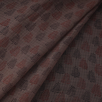 Natural Dyed Kota Doria Cotton Hand Block Bagh Print Fabric 13