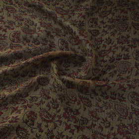 Natural Dyed Kota Doria Cotton Hand Block Bagh Print Fabric 17