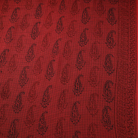 Natural Dyed Kota Doria Cotton Hand Block Bagh Print Fabric 19