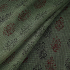 Natural Dyed Kota Doria Cotton Hand Block Bagh Print Fabric 20