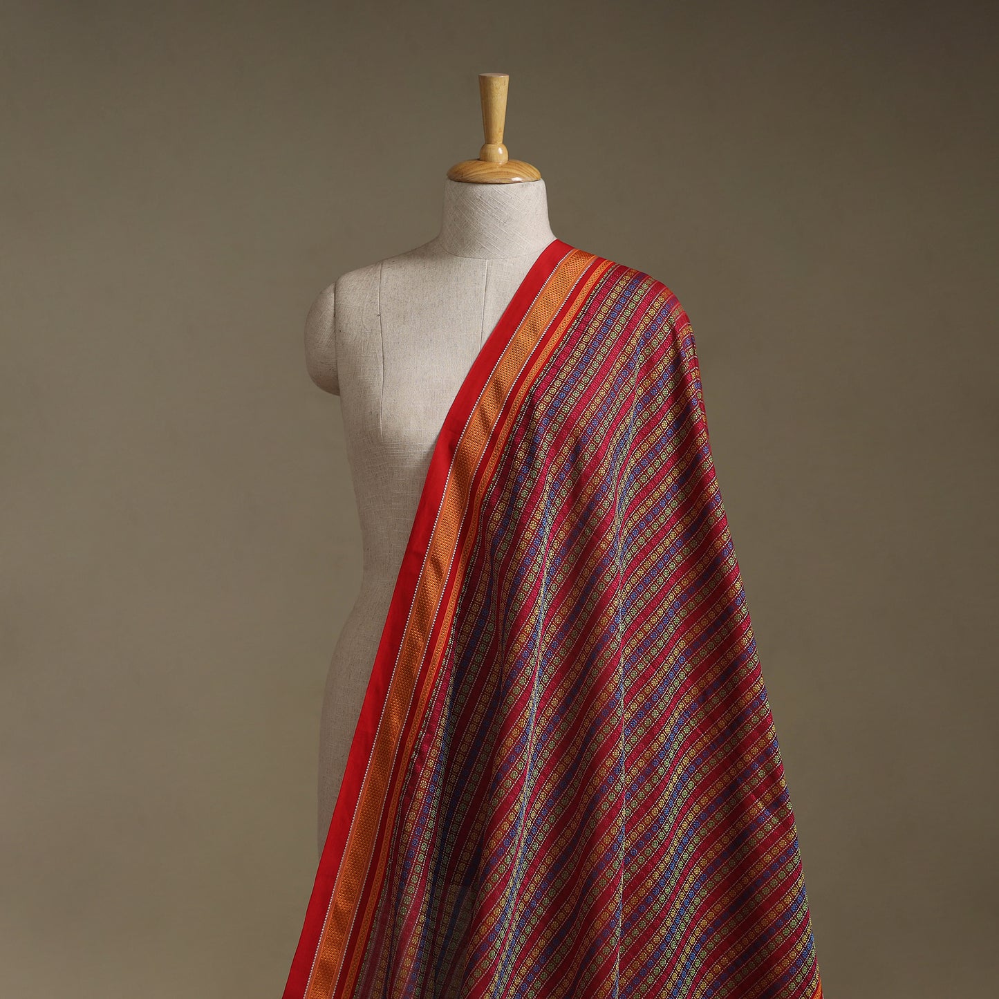 Khun Weave Silk Cotton Fabric 06