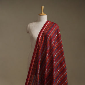 Red - Khun Weave Silk Cotton Fabric 05