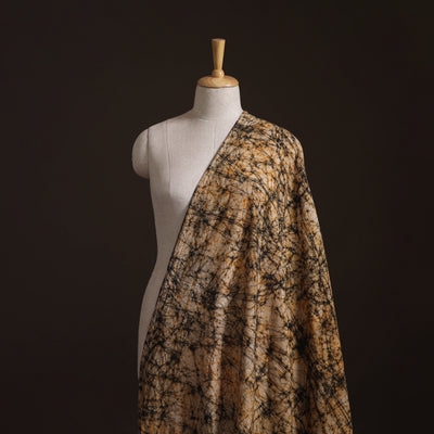 Beige - Hand Batik Print Cotton Fabric 11