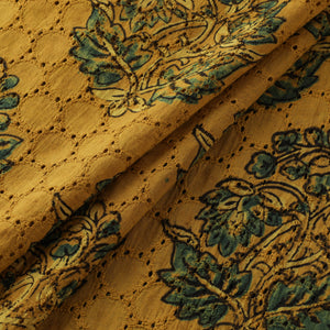 Hakoba Hand Block Ajrakh Print Natural Dyed Cotton Fabric 128