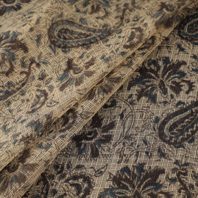 Pedana Hand Block Print Natural Dyed Kota Doria Cotton Kalamkari Fabric 03