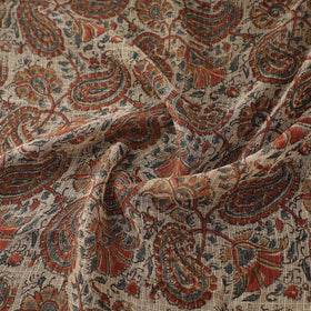 Pedana Hand Block Print Natural Dyed Kota Doria Cotton Kalamkari Fabric 09