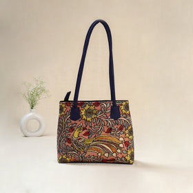 Multicolor - Srikalahasti Kalamkari Handpainted Shoulder Bag 35