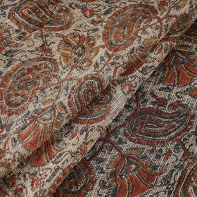 Pedana Hand Block Print Natural Dyed Kota Doria Cotton Kalamkari Fabric 11