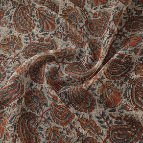 Pedana Hand Block Print Natural Dyed Kota Doria Cotton Kalamkari Fabric 11