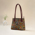 Multicolor - Srikalahasti Kalamkari Handpainted Shoulder Bag 29