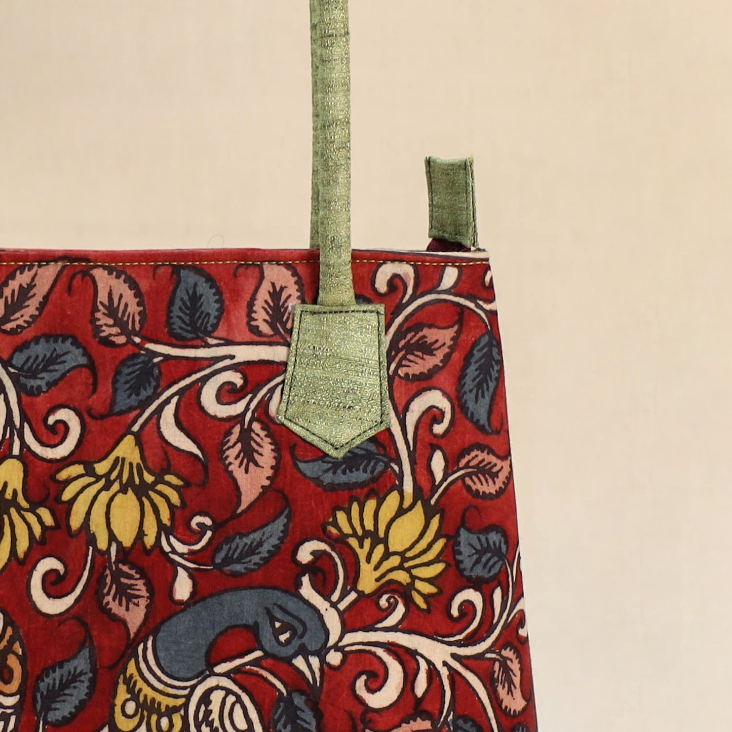 Multicolor - Srikalahasti Kalamkari Handpainted Shoulder Bag 30