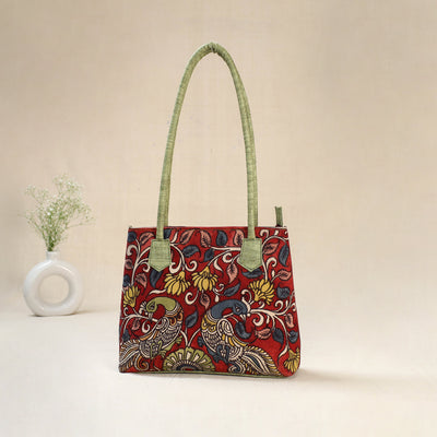 Multicolor - Srikalahasti Kalamkari Handpainted Shoulder Bag 30