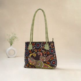 Multicolor - Srikalahasti Kalamkari Handpainted Shoulder Bag 31