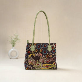 Multicolor - Srikalahasti Kalamkari Handpainted Shoulder Bag 31